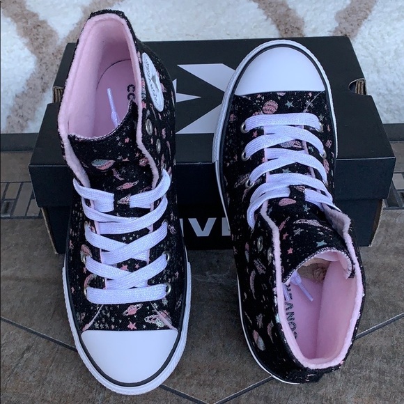 CONVERSE CTAS HI black/white/pure silver WMNS - Picture 12 of 16